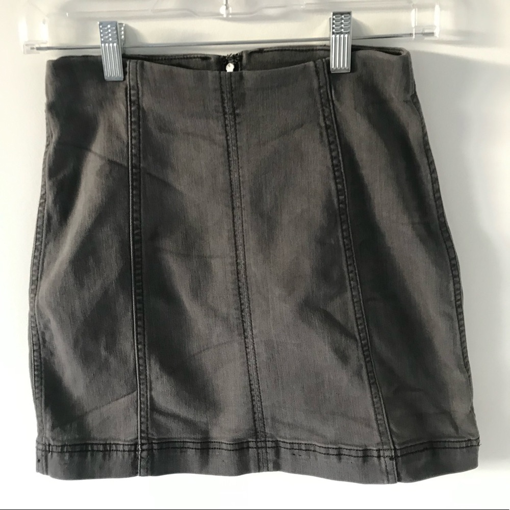 Free People Modern Femme denim mini skirt